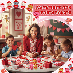 Gejoy 24-pack valentines stuffed bears for classroom rewards