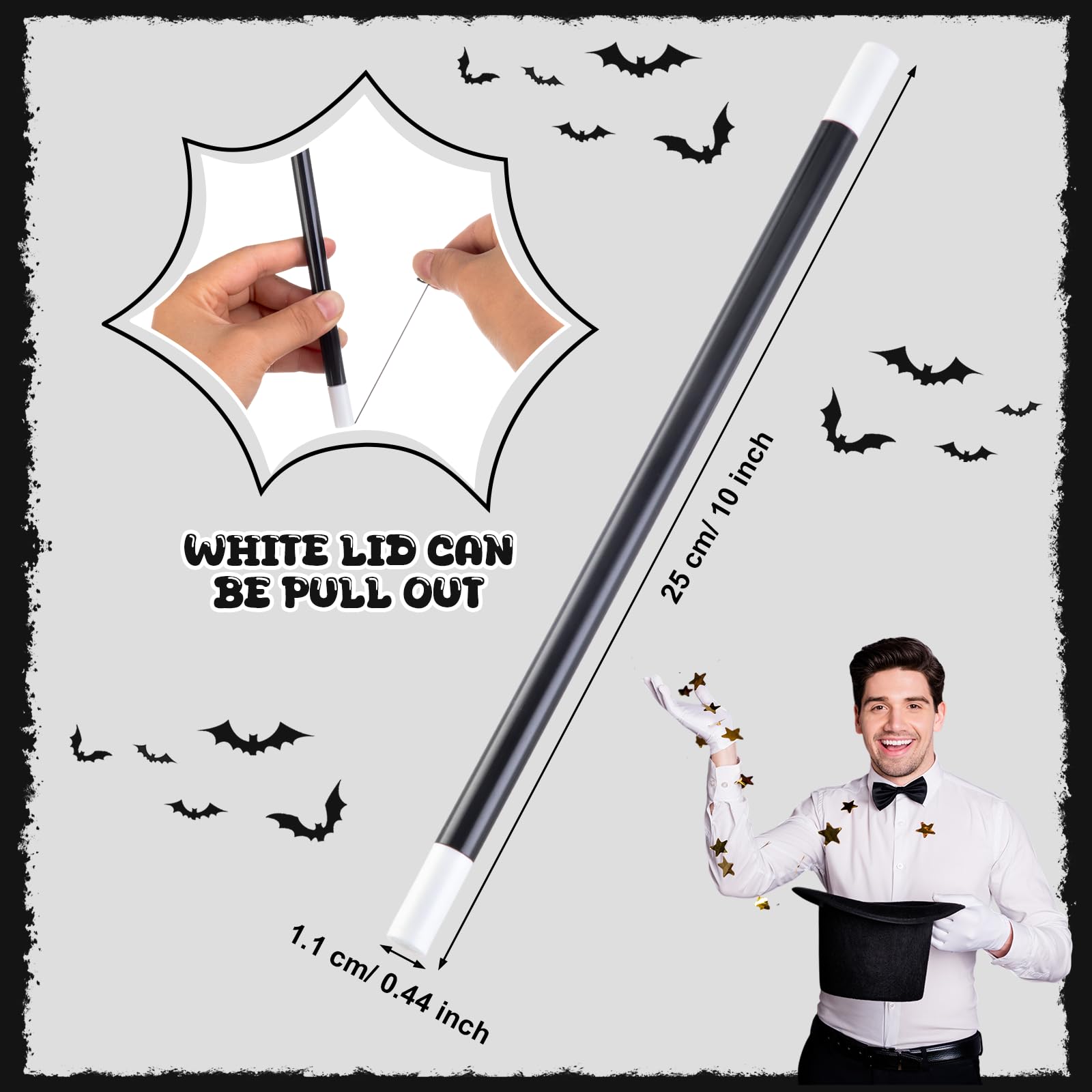 Gejoy 66-piece wand set ideal for group play and party favors.