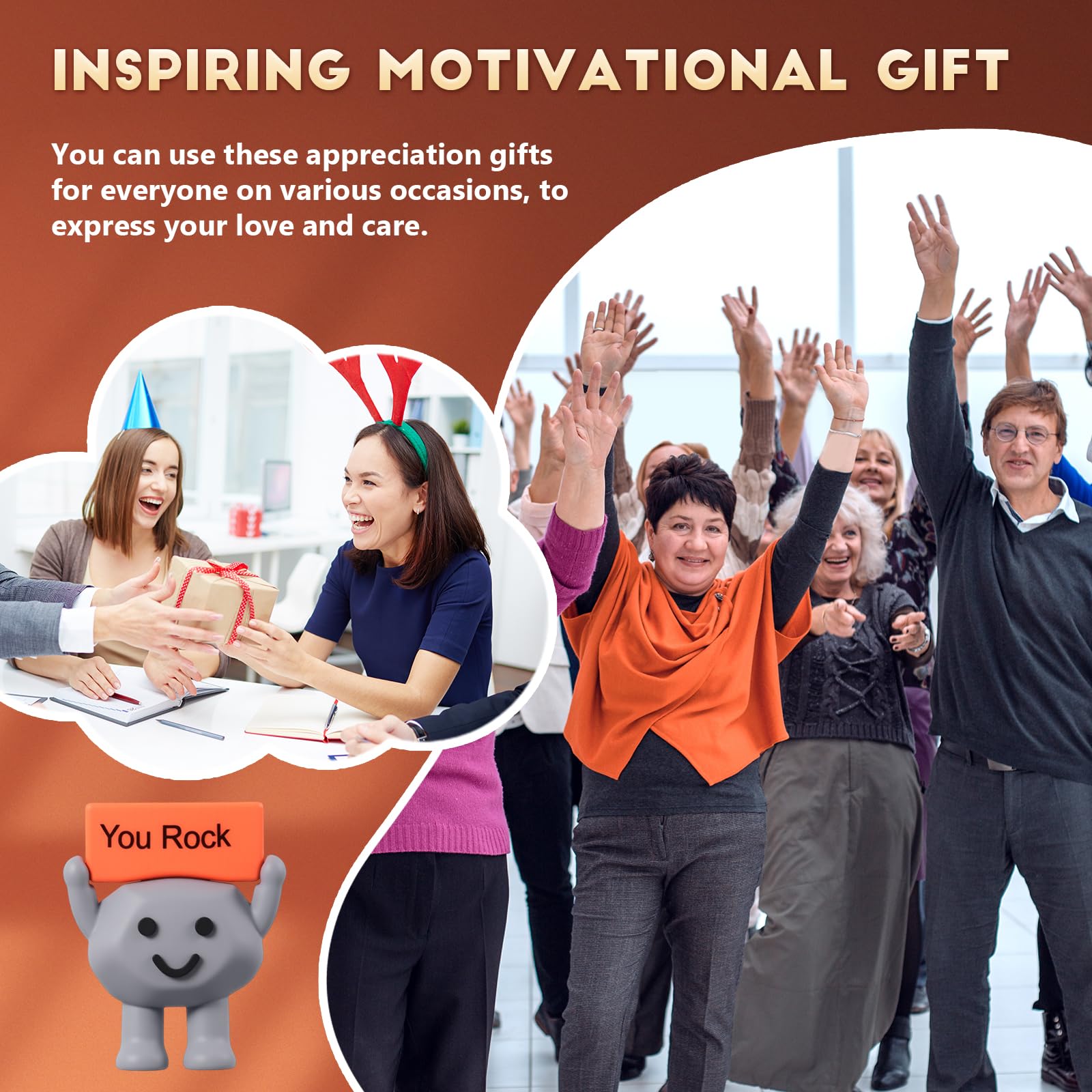Gejoy You Rock gift rocks, perfect for end-of-year celebrations and recognition.