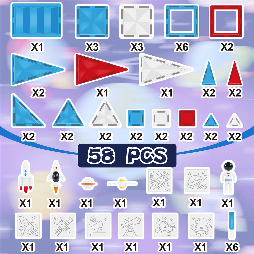 GEKETY included storage bag keeps tiles organized after play.