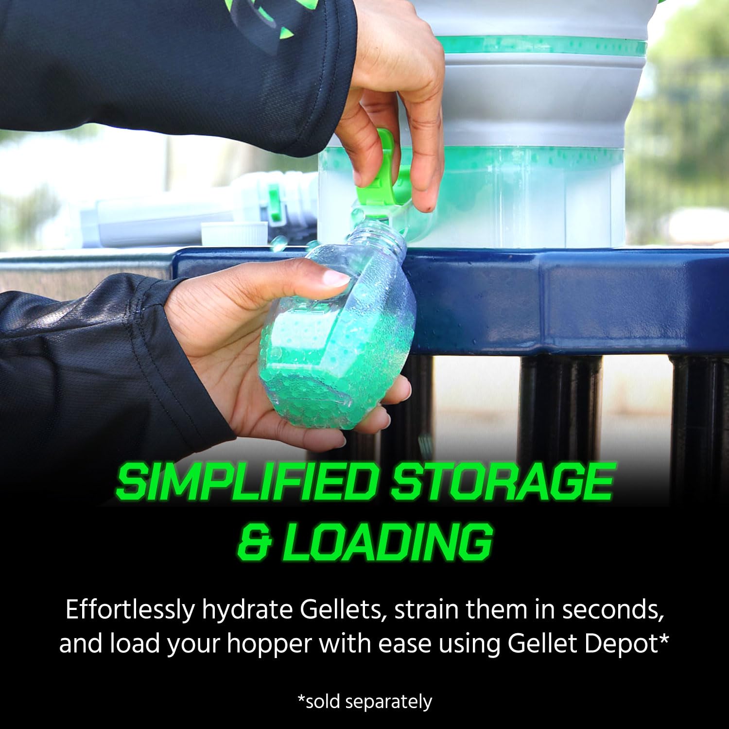 Gel Blaster two-pack refill ammo included for quick reloads during games.