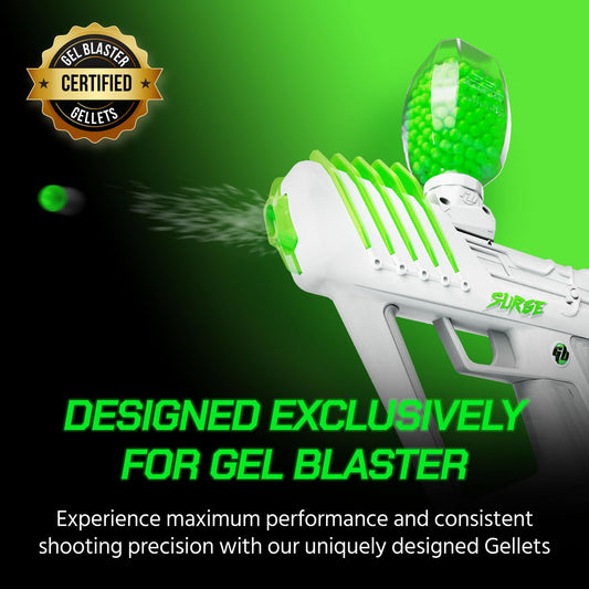 Gel Blaster Gellets hydration step showing quick soak for prep
