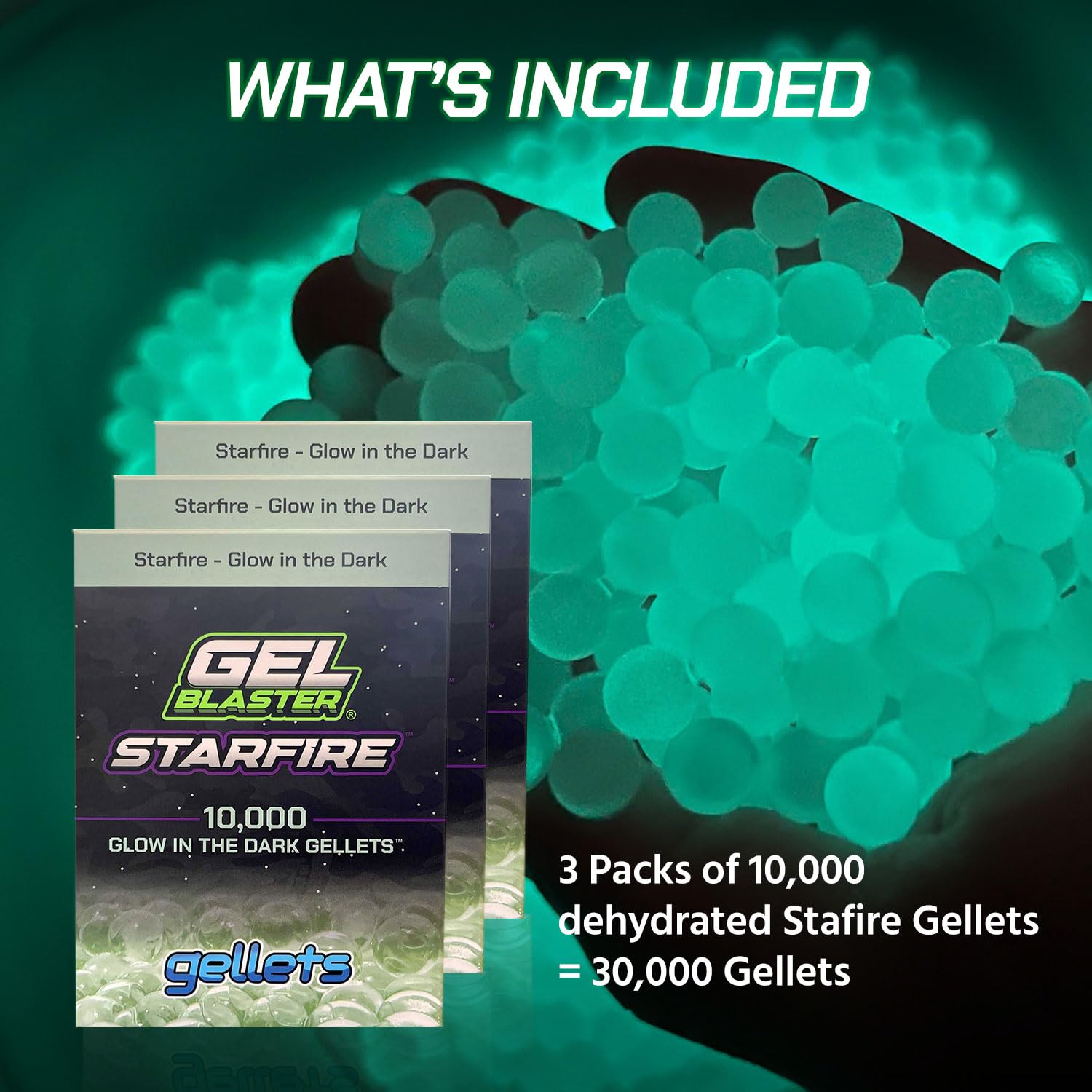 Gel Blaster Starfire Gellets ensure consistent hydration for blasters.