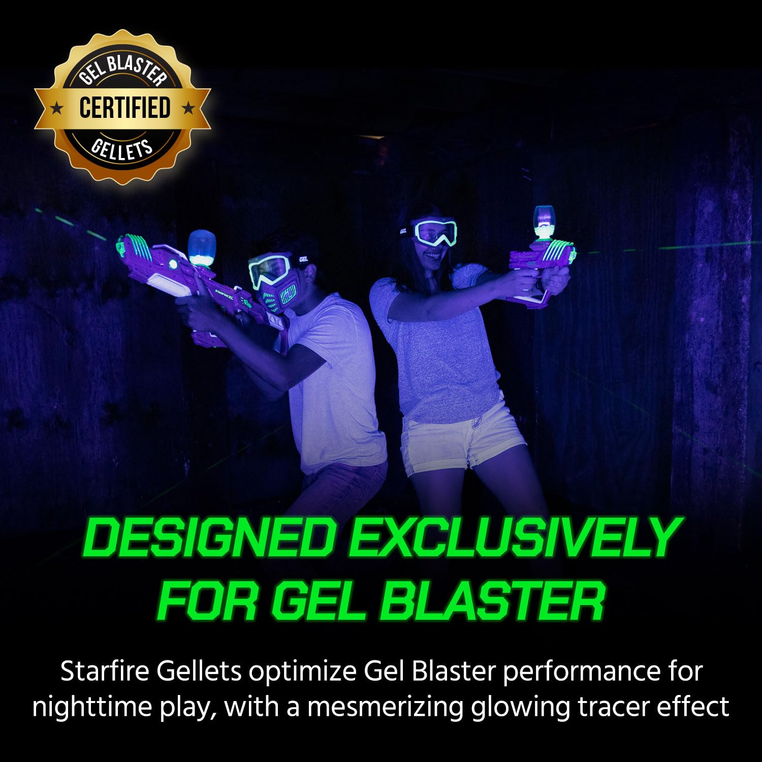 Gel Blaster Starfire Gellets eco-friendly, water-based refill for play.