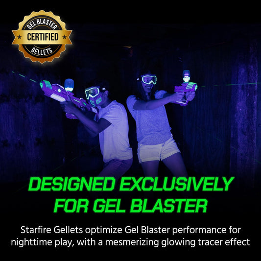Gel Blaster Starfire Gellets eco-friendly, water-based refill for play.