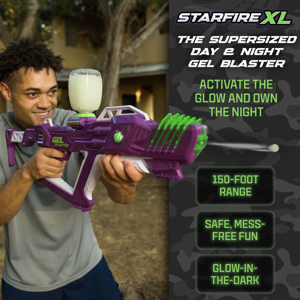 Starfire XL hopper filled with Gellets enables extended outdoor play