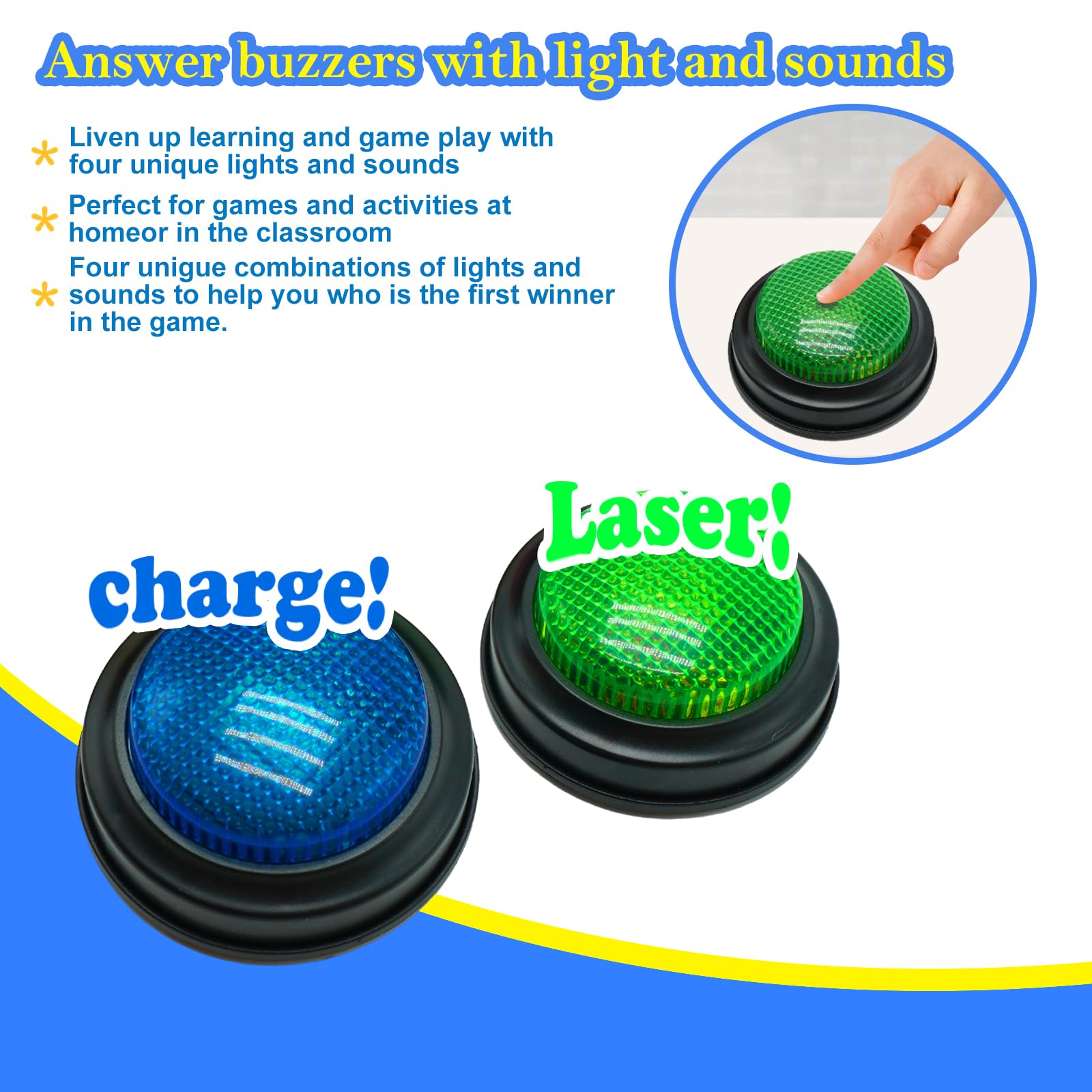 Gelabur buzzers in classroom setting boost engagement during lessons.