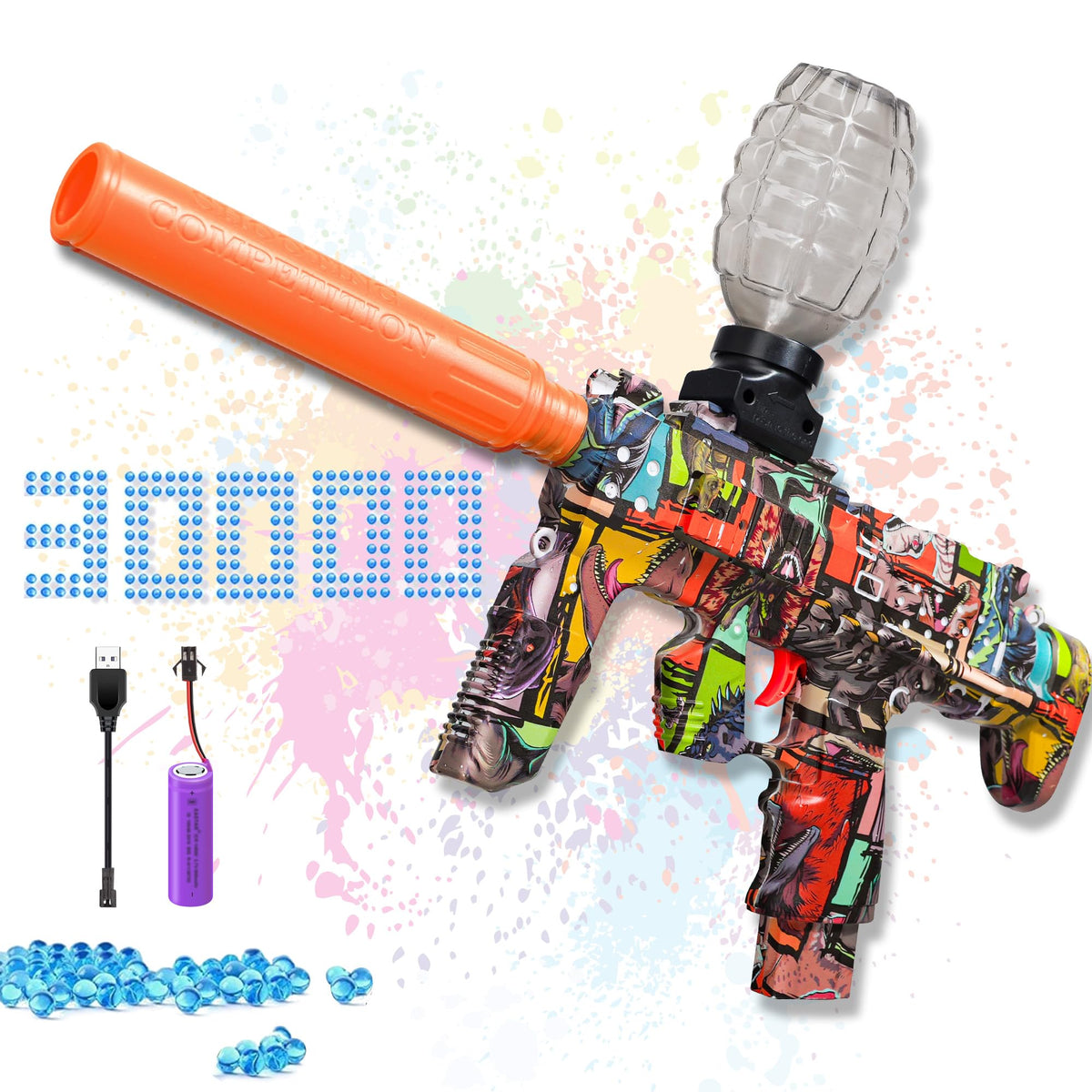 GELGLOCK electric gel ball blaster loader in action for rapid reloading during play