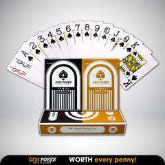 GEM POKER two-deck box-set ready for tournament-style games.
