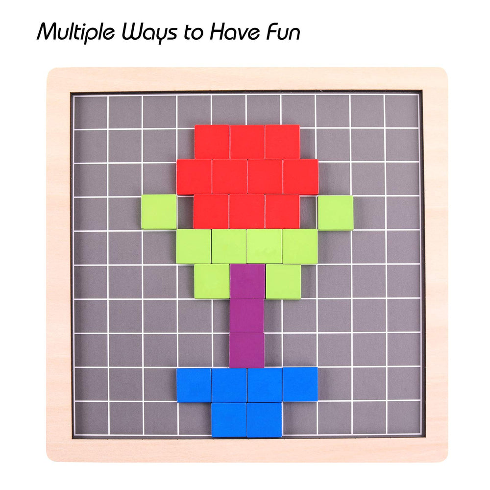 GEMEM wooden-number-pieces are durable for puzzles and mosaics