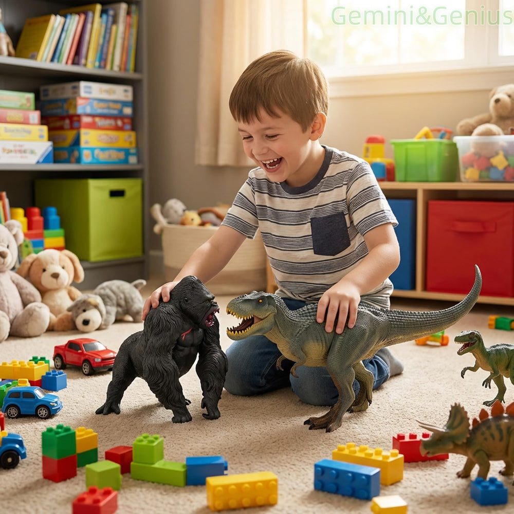 Gemini&amp;Genius safe non-toxic dinosaur toy for durable use