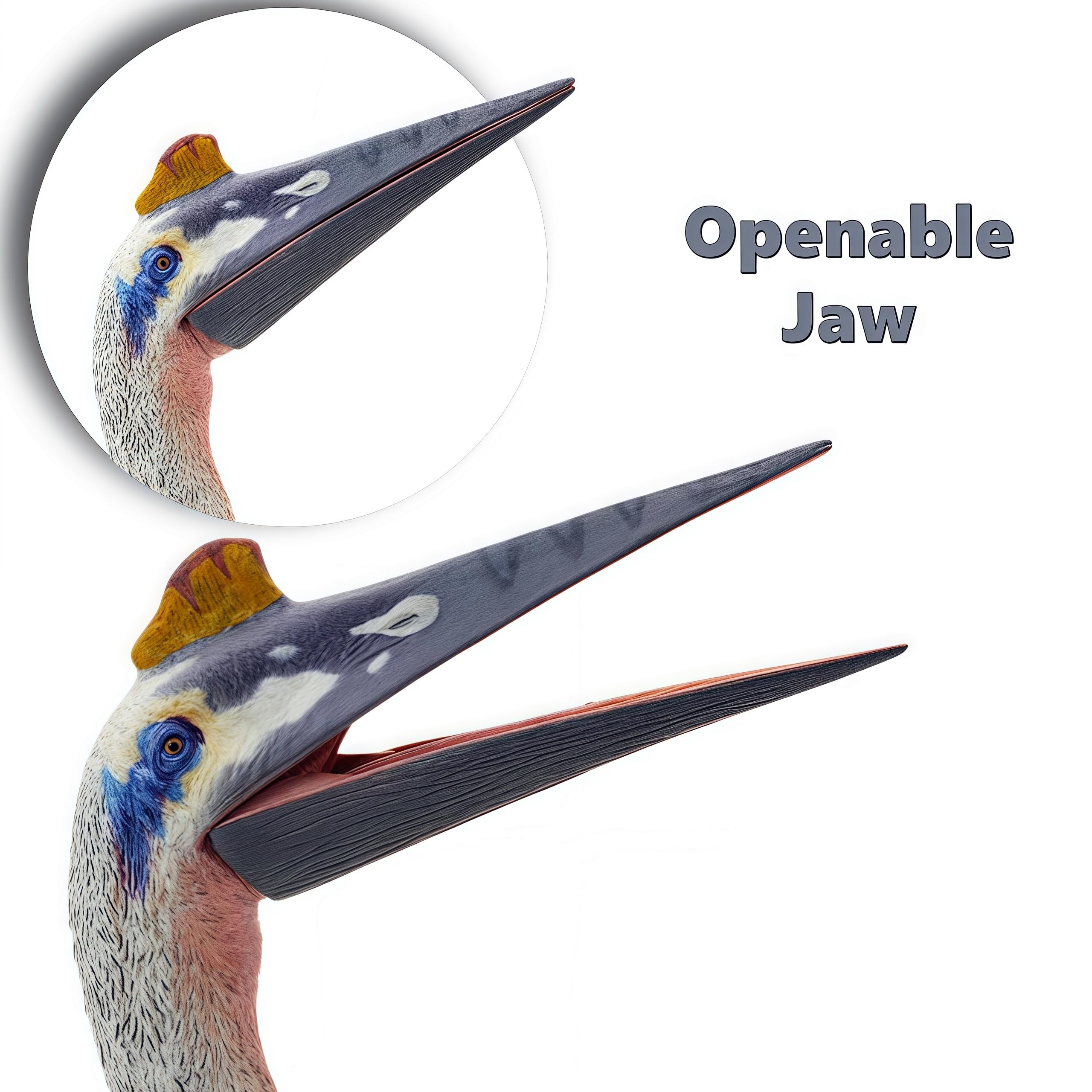 Gemini&Genius Quetzalcoatlus diorama display for a vibrant prehistoric scene and educational fun.