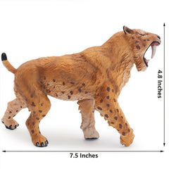 Gemini&Genius Saber-Toothed Tiger figure ideal for educational play and display