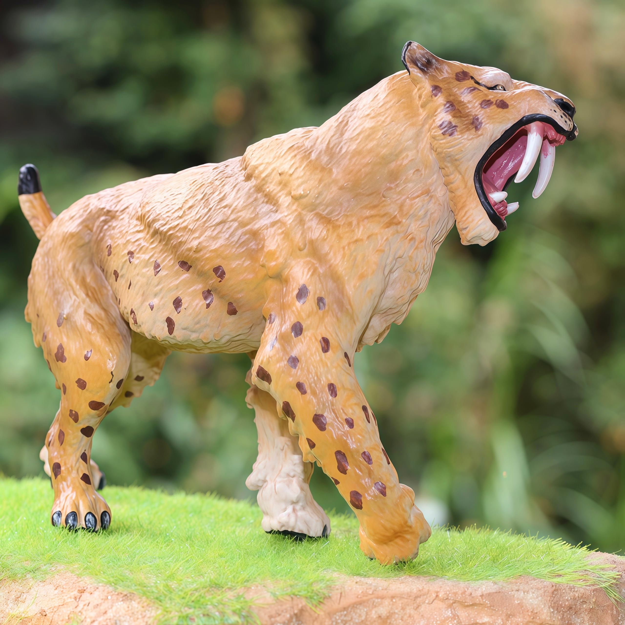 Gemini&Genius Smilodon figure lifelike fur texture enhances display and storytelling