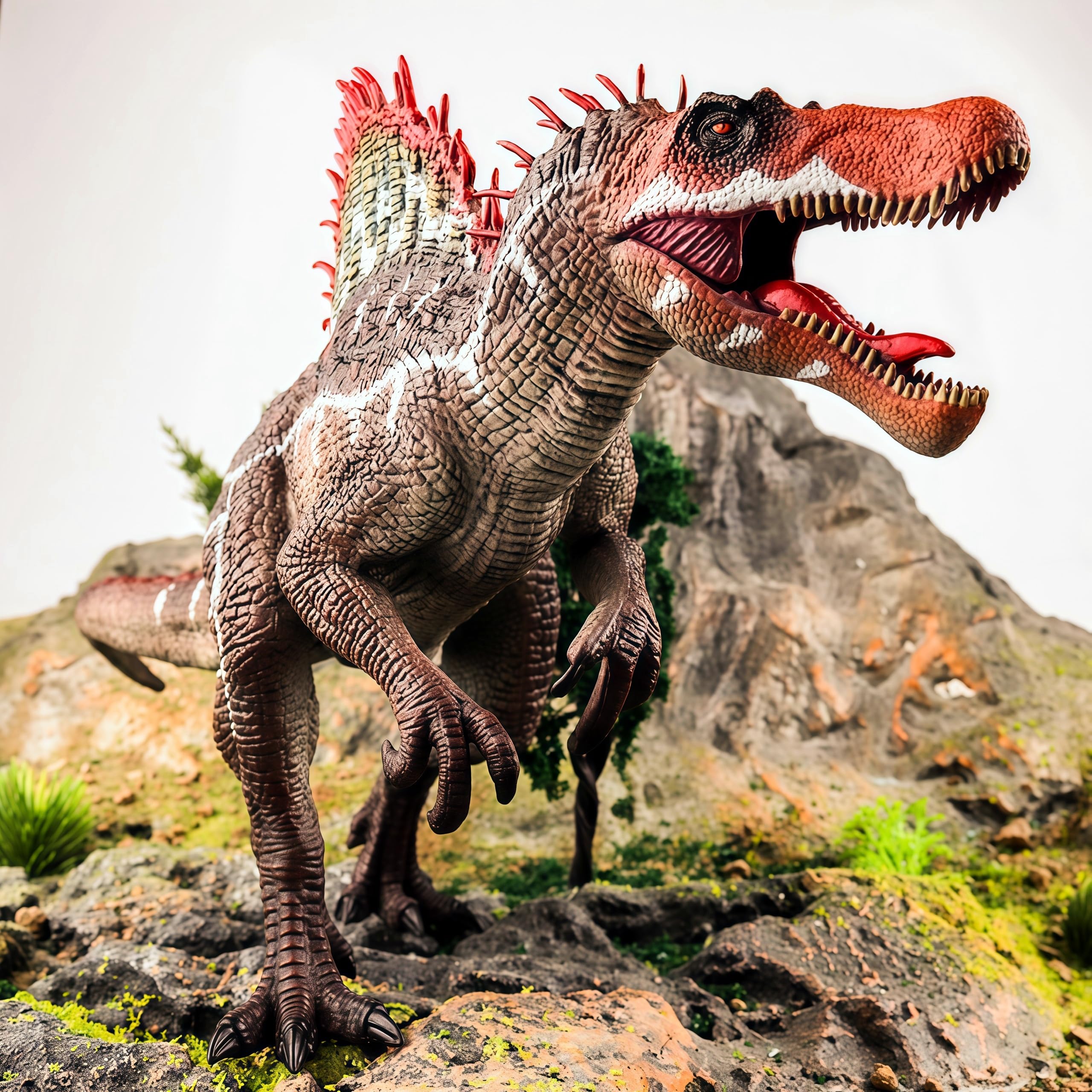 Gemini&Genius Spinosaurus detailed-paintwork highlights lifelike texture for display and learning.