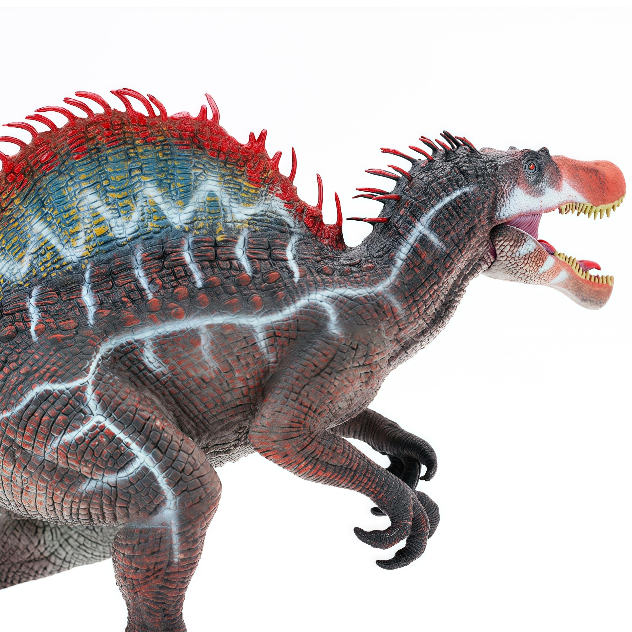 Gemini&Genius Spinosaurus side-view display aids storytelling and classroom-style exploration.