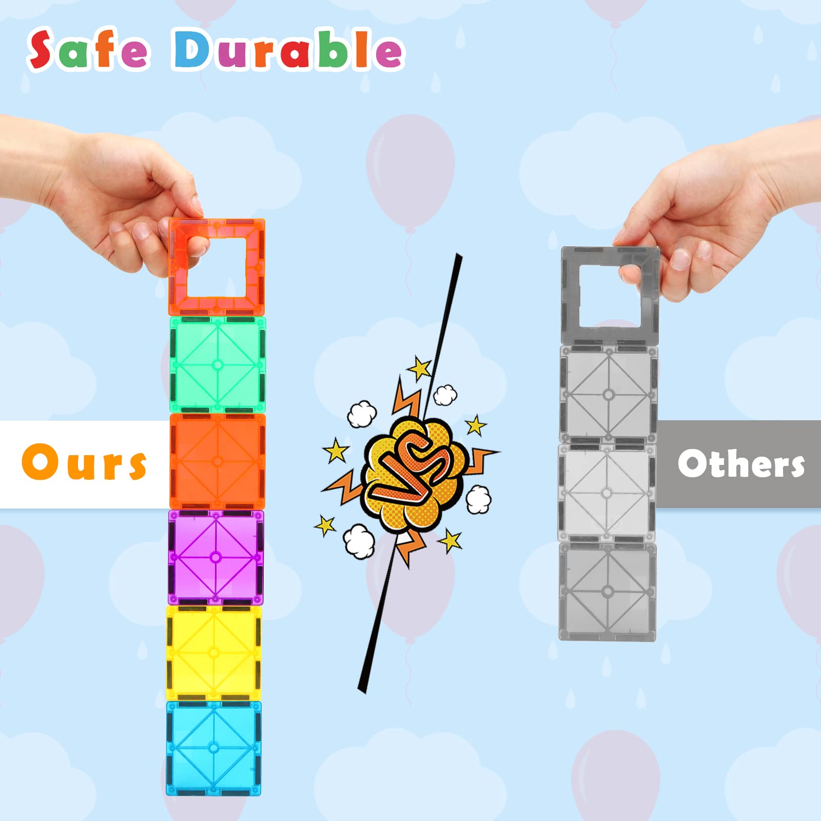 Gemmicc magnetic tiles idea-book included for guided creative projects.