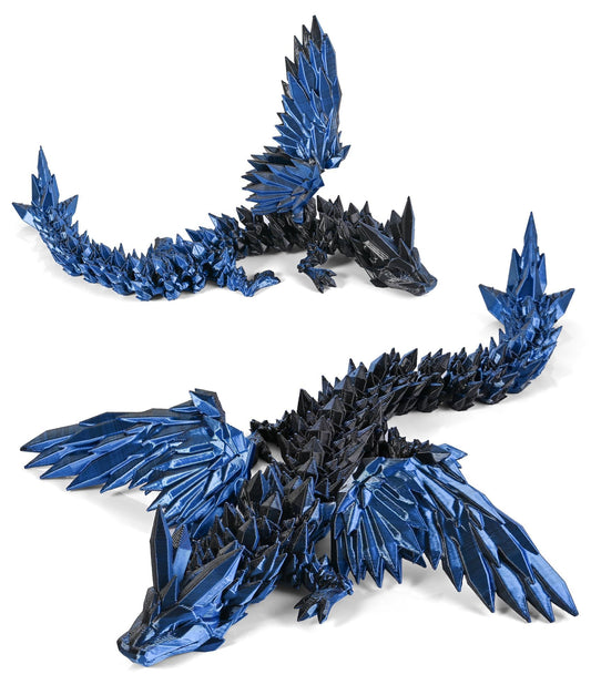 Gemmicho 3D dragon with detailed wings for stunning desktop display