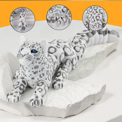 GemmiCho desk decor snow leopard adds stylish wildlife presence to your workspace.