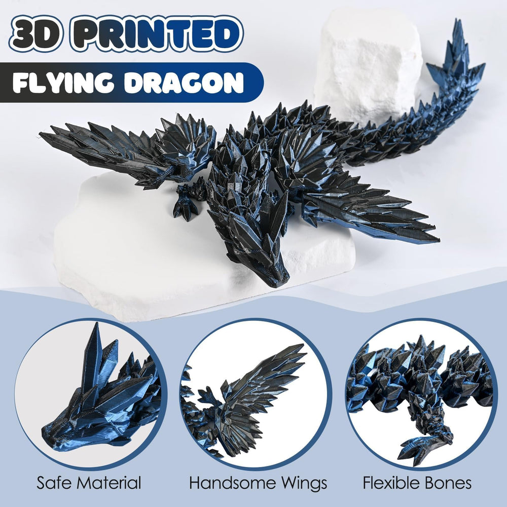 Gemmicho dragon with movable joints for calming, desk-focused moments