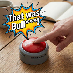 Gemmy Bullshit Button flashing lights emphasize moments when you call out nonsense.