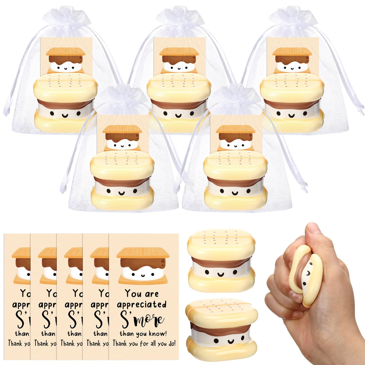 Gemscream 10-set stress balls for employee appreciation, durable and squeezable for stress relief.