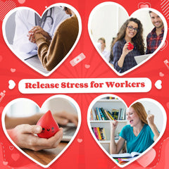 Gemscream compact stress relief ball fits in pockets, desks, or bags.