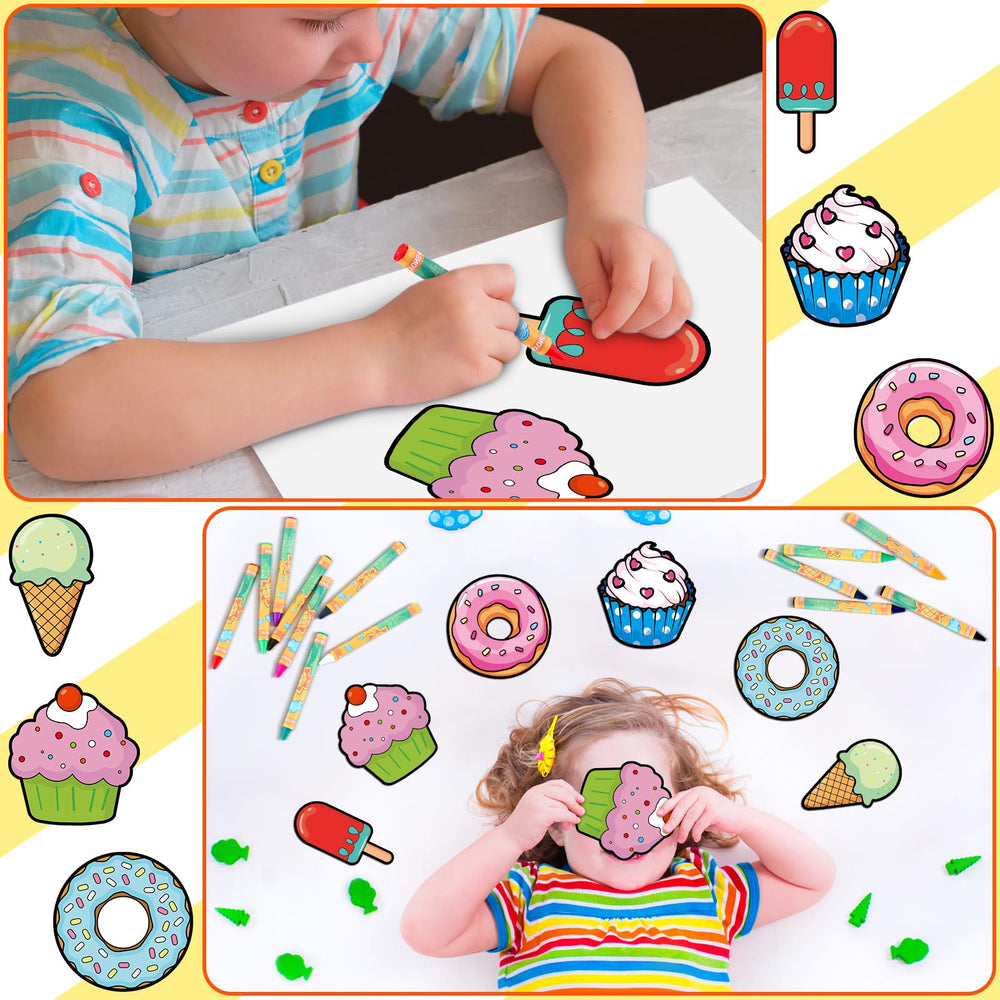 Gemscream 24 color crayons included for easy coloring sessions