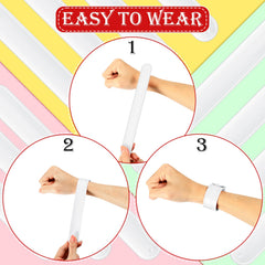 Gemscream easy-wear silicone slap bracelet fits any wrist size