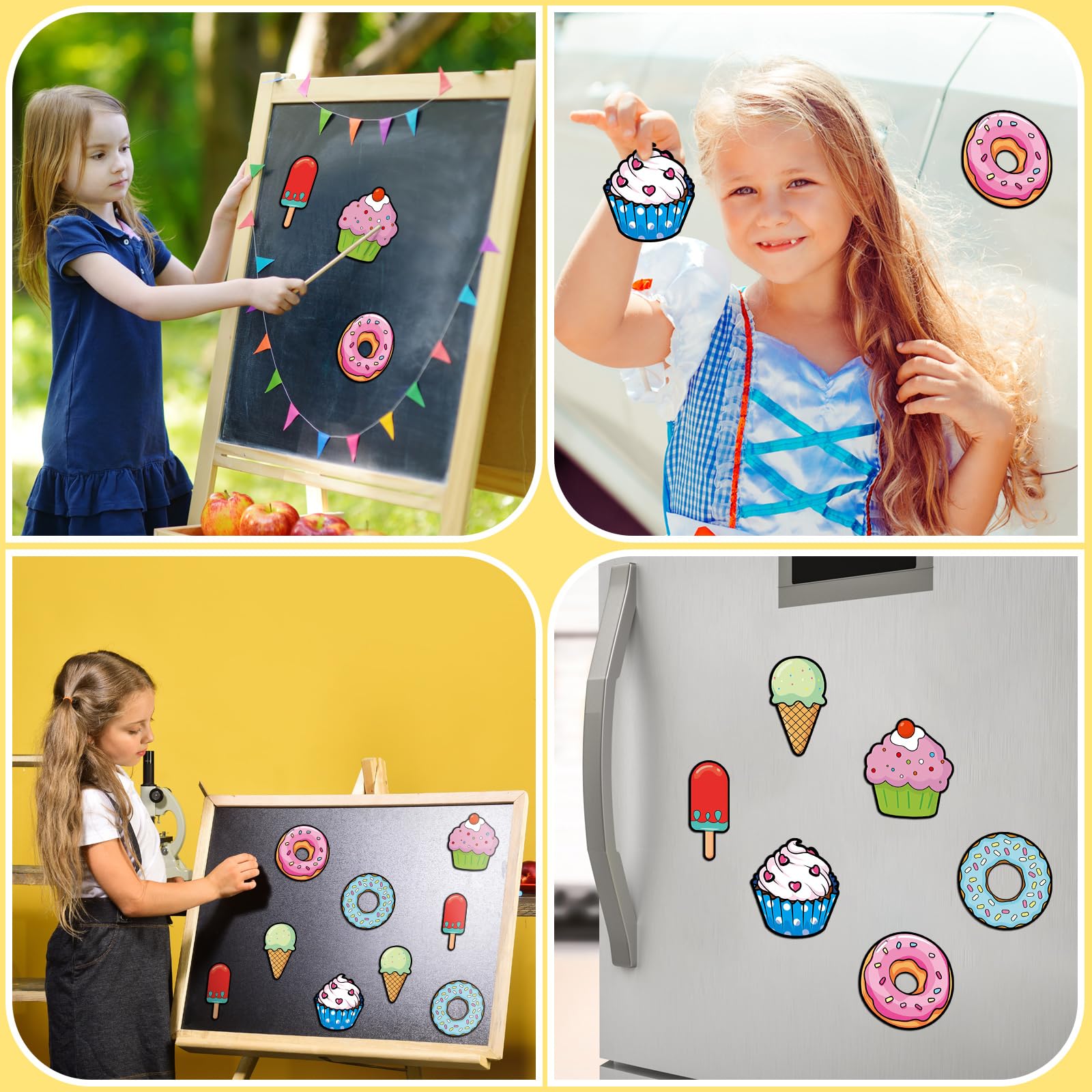 Gemscream fridge magnet craft kit shown for family-friendly activities