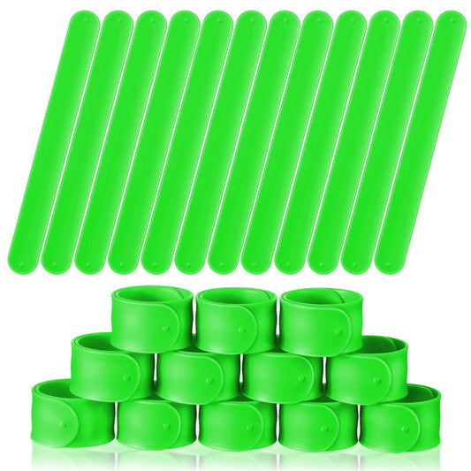 Gemscream green silicone slap bracelet pack ideal for DIY crafting and sharing.