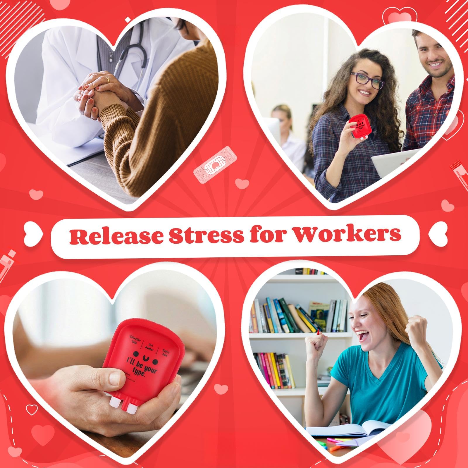 Gemscream portable stress ball 5-pack fits in pocket for on-the-go relief.