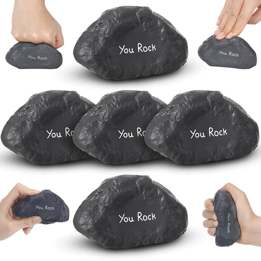 Gemscream rock-styled gray stress ball pack of 50 for office use and focus.