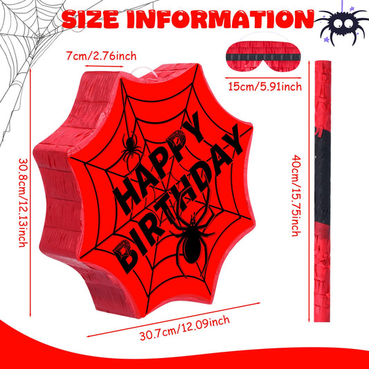 Gemscream spider web pattern pinata design to enhance a themed celebration.