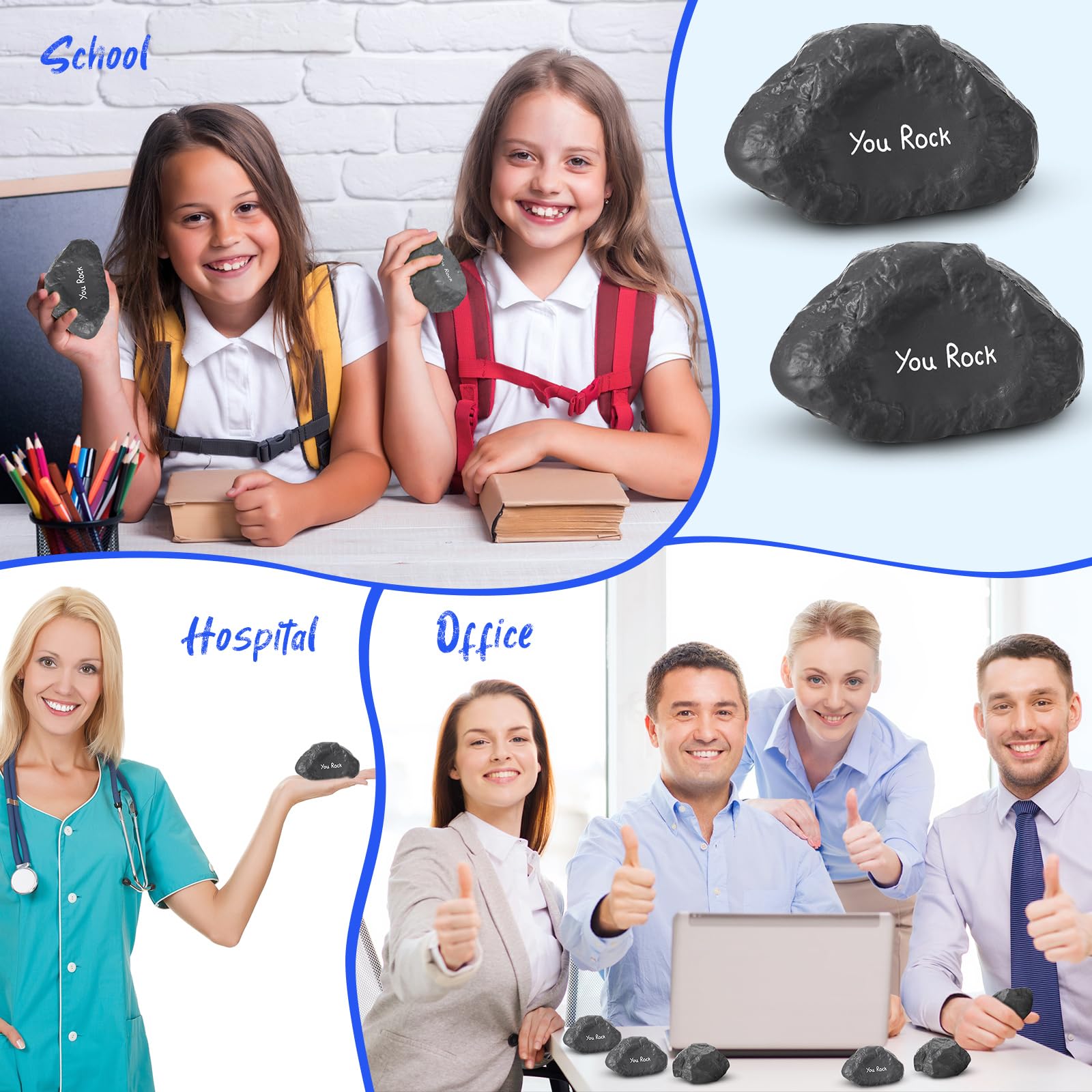 Gemscream stone stress ball finish gray suggests discreet versatile stress relief option.