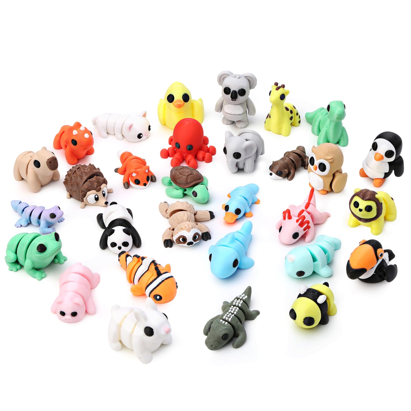 Gencokok 30pcs set close-up shows lifelike animals for display and play