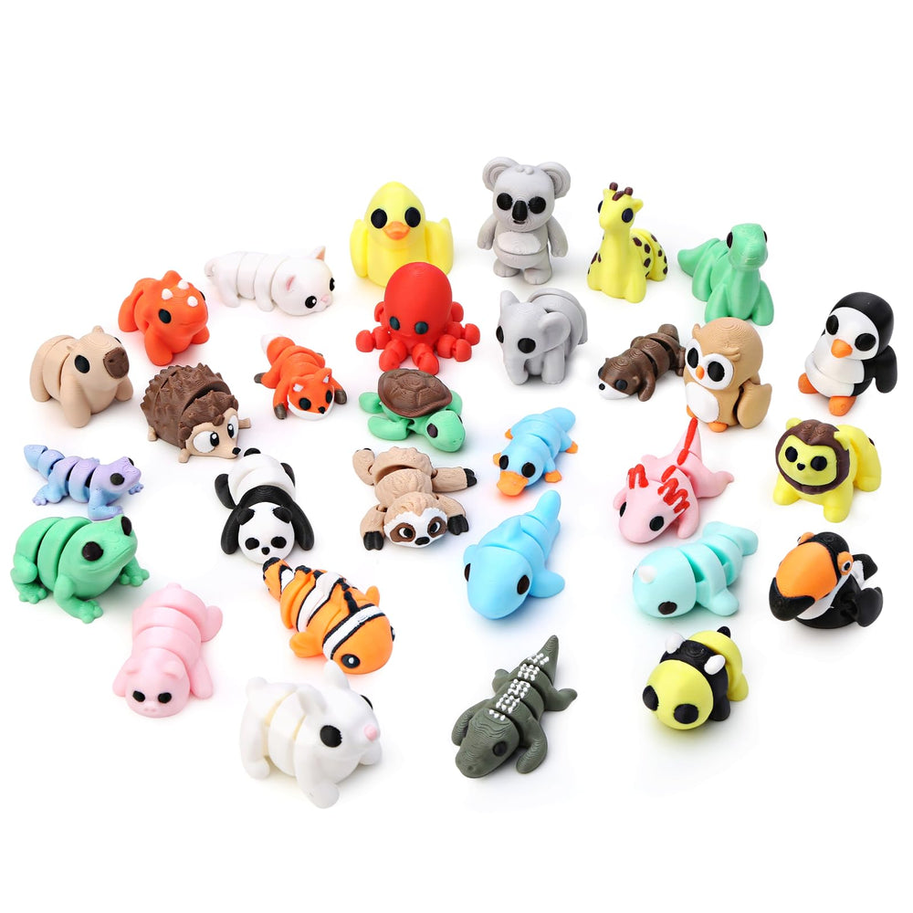 Gencokok 30pcs set close-up shows lifelike animals for display and play