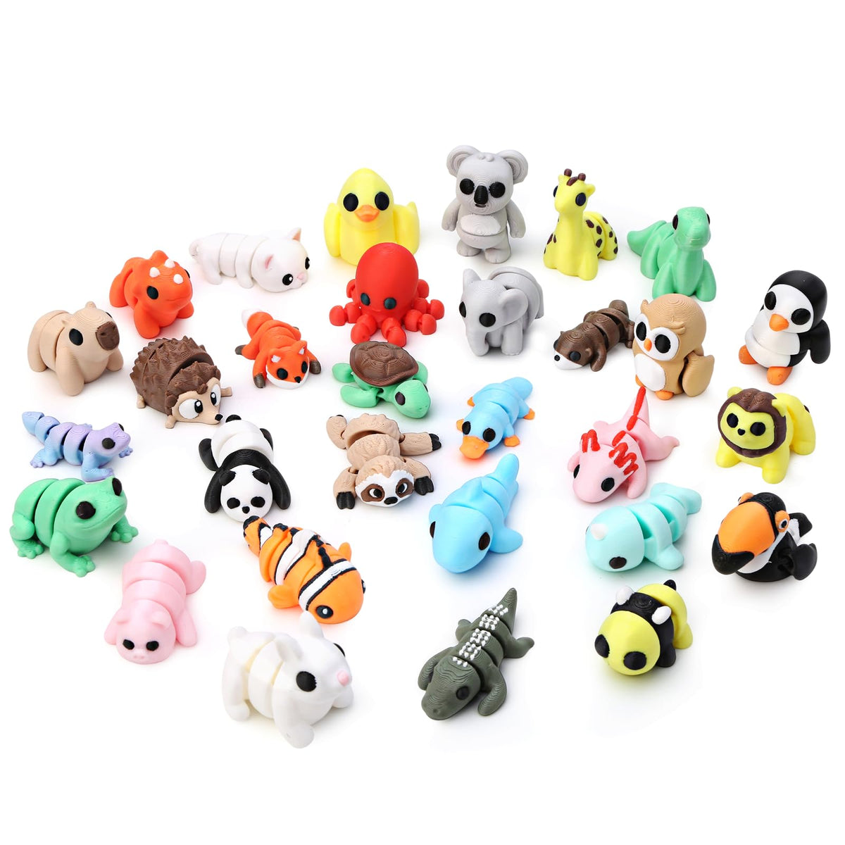Gencokok 30pcs set close-up shows lifelike animals for display and play