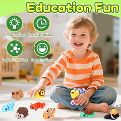 Gencokok portable educational toys shown in compact set for travel