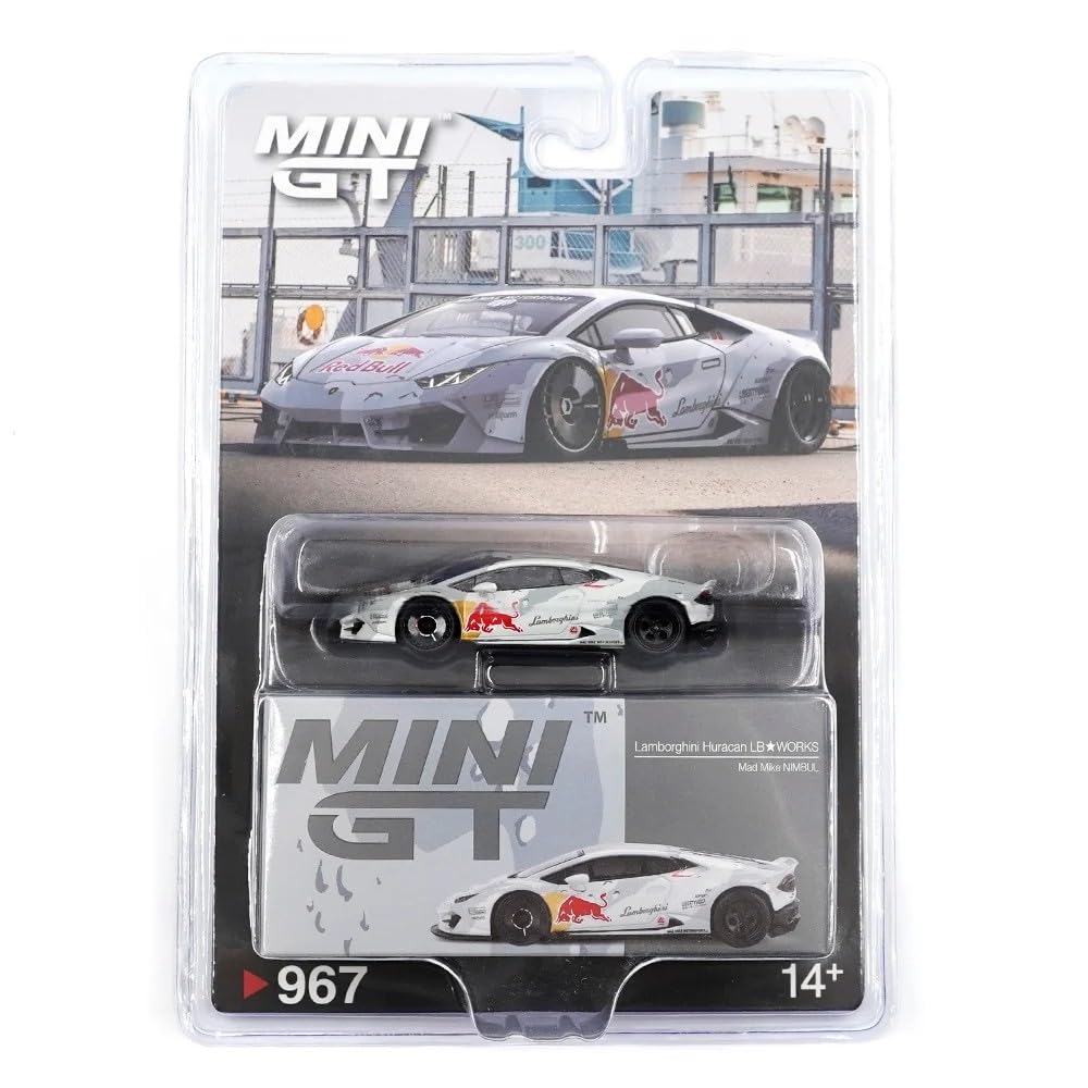 Generic 1:64 diecast Lamborghini Huracan LB-WORKS tires close-up for authentic rolling look.