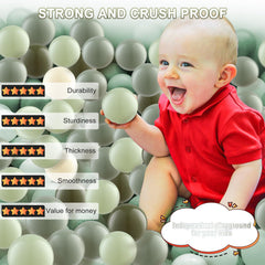 Generic Ball Pit Balls 170 2-2inch-diameter balls shown for safe handling.