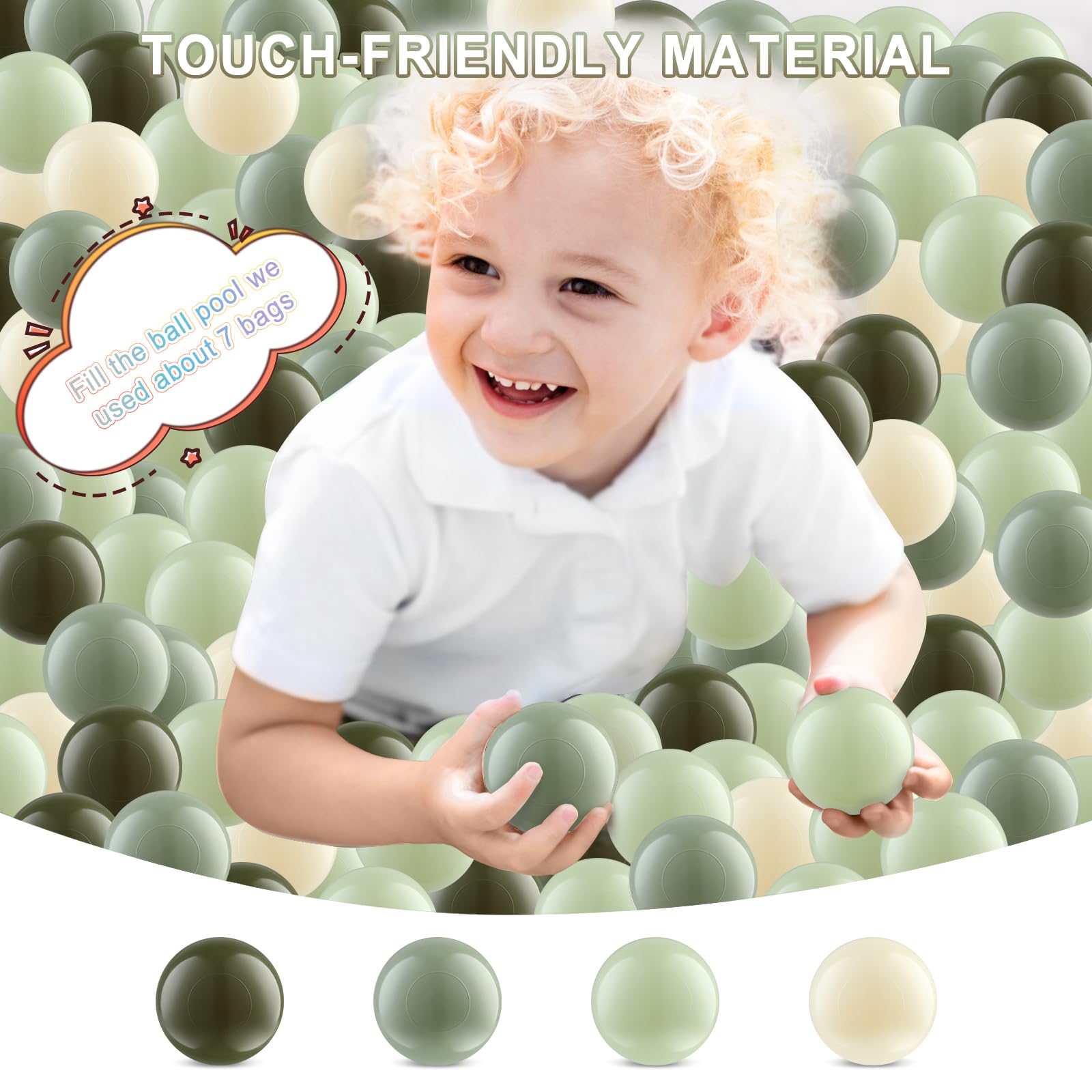 Generic Ball Pit Balls 170 crush-proof design ready for rough play and tumbles.