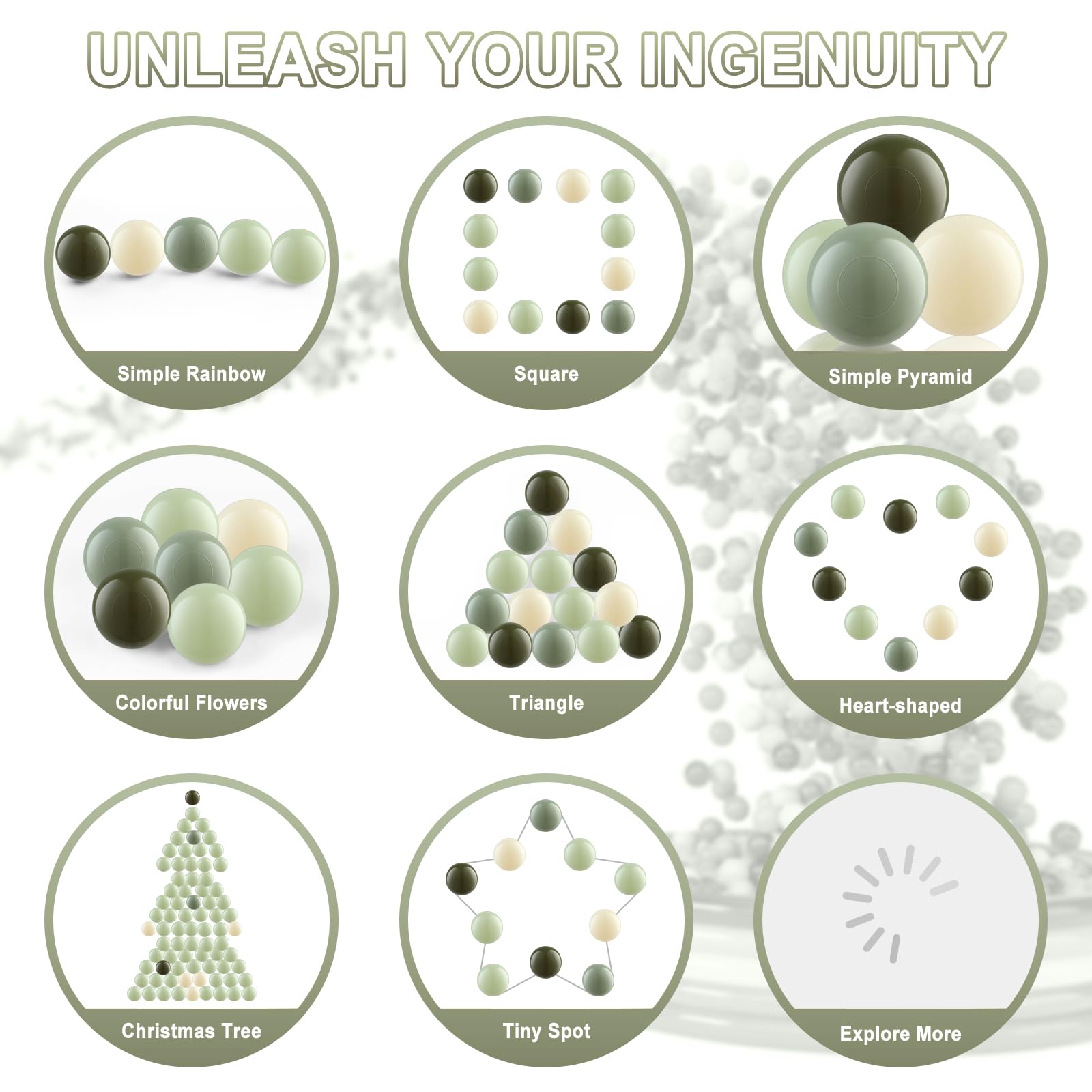 Generic Ball Pit Balls 170 food-grade PE material ensures non-toxic play sessions.