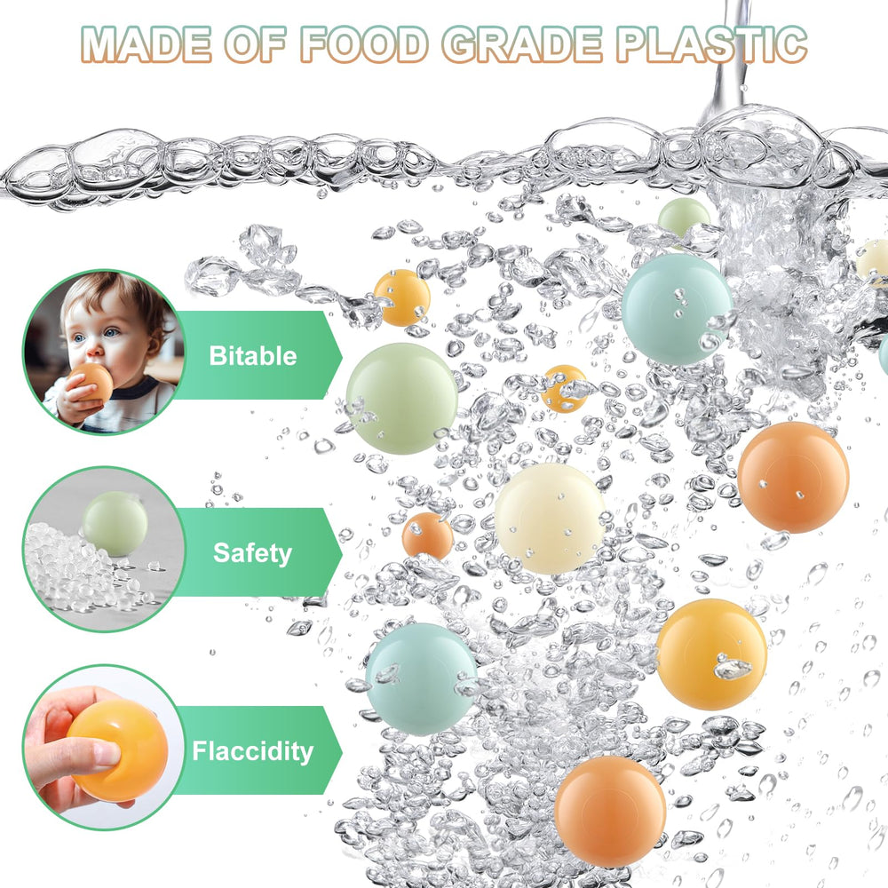 Generic Ball Pit Balls in play action with kids creating joyful scenes.