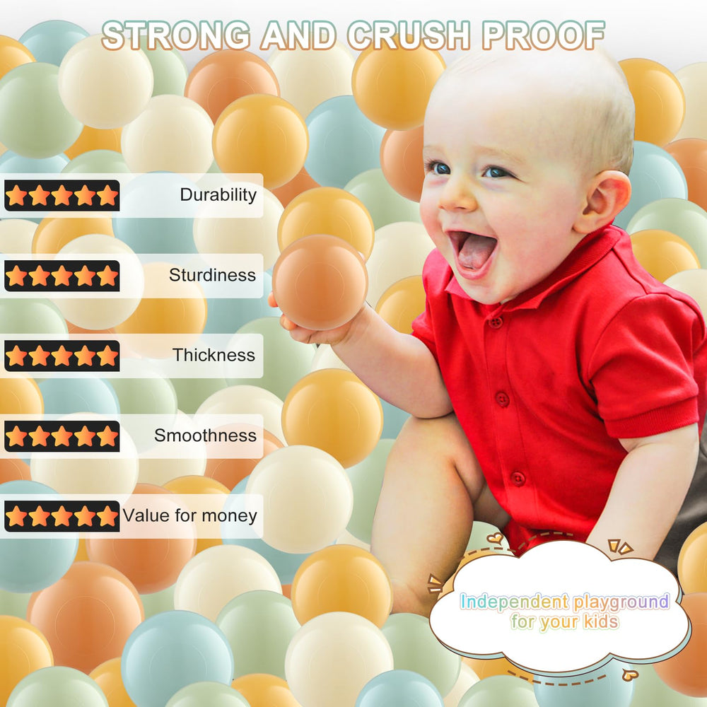 Generic Ball Pit Balls made of non-toxic material for family use.