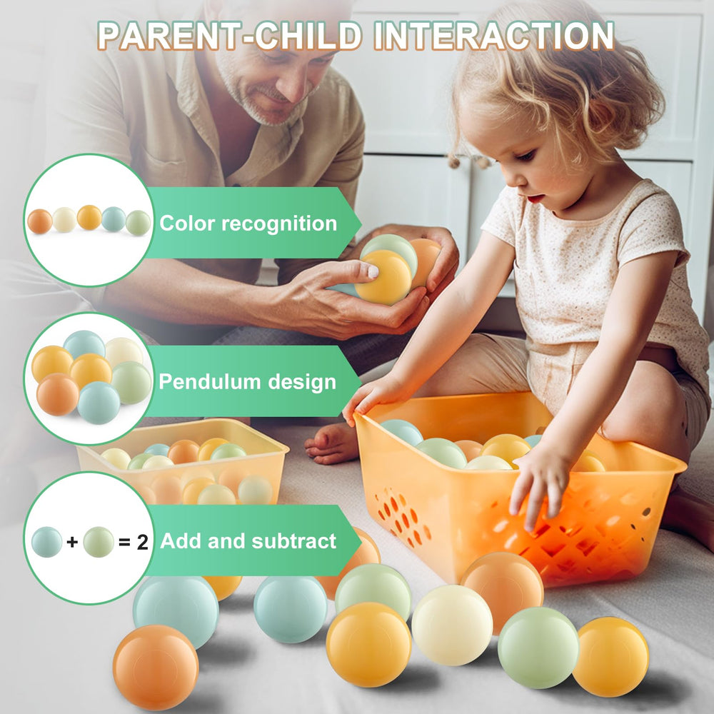 Generic Ball Pit Balls with zip storage bag shown for clutter-free storage.