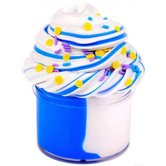 Generic blue slime 200ml container for mess-free play and classroom prizes.