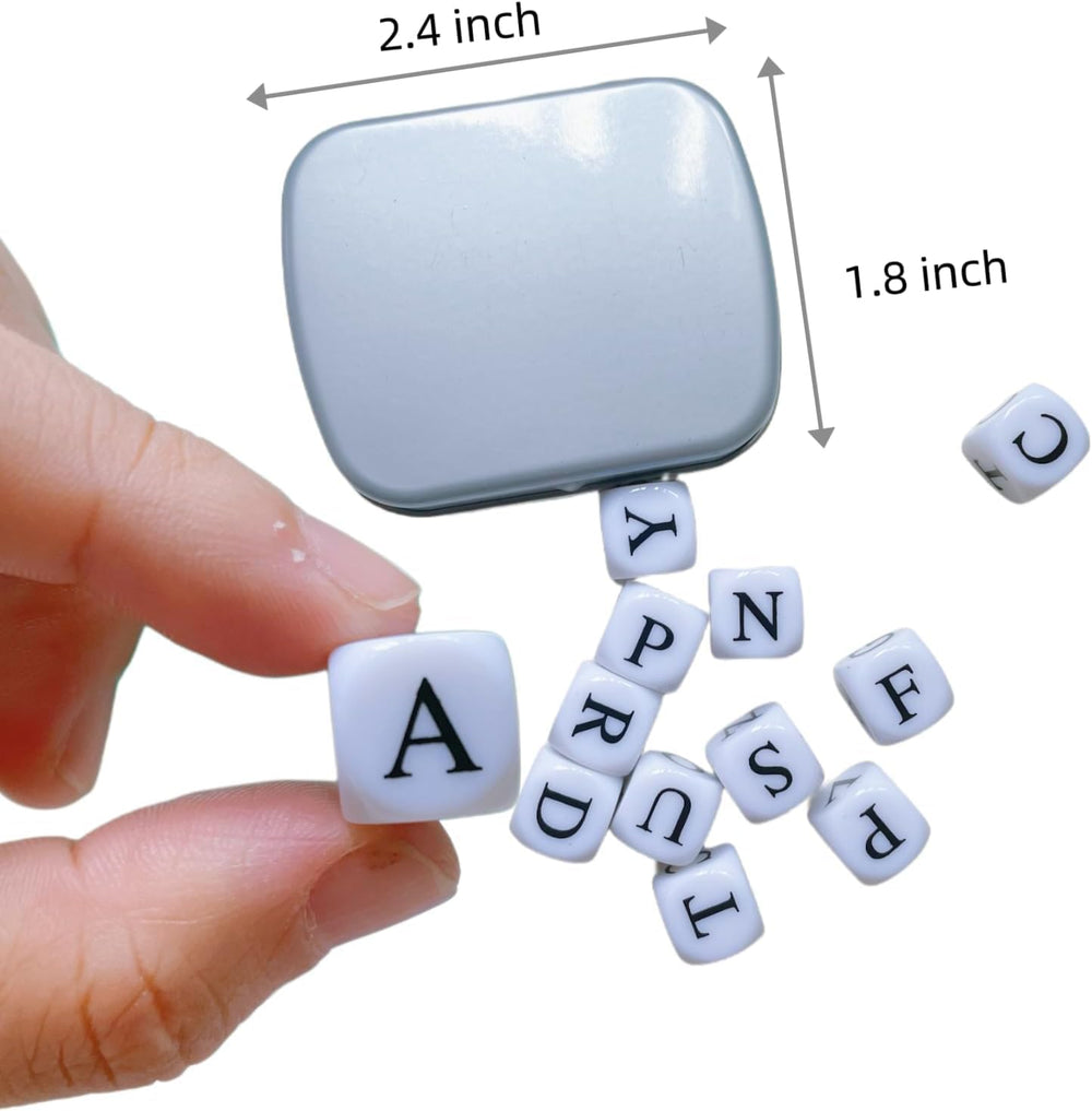 Generic Crossword Solitaire Dice Game: letter dice expand vocabulary during gameplay