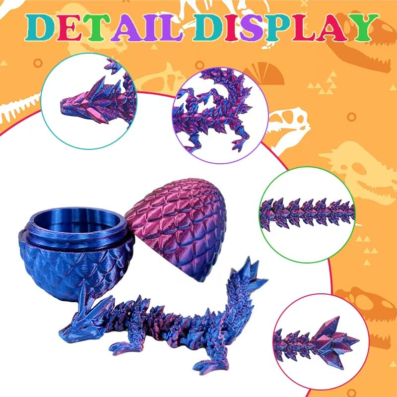 Generic Dragon Eggs side pose highlighting movable joints for playful arrangement