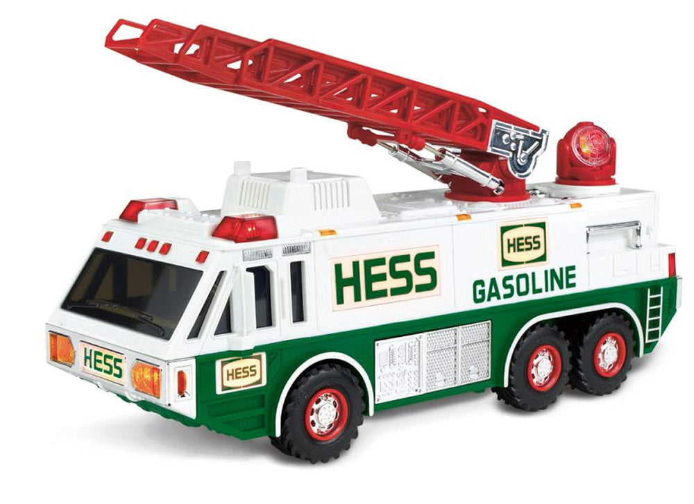 Generic Hess Emergency Rescue Fire Ladder Truck 1996 front view highlights authentic details for collectors.